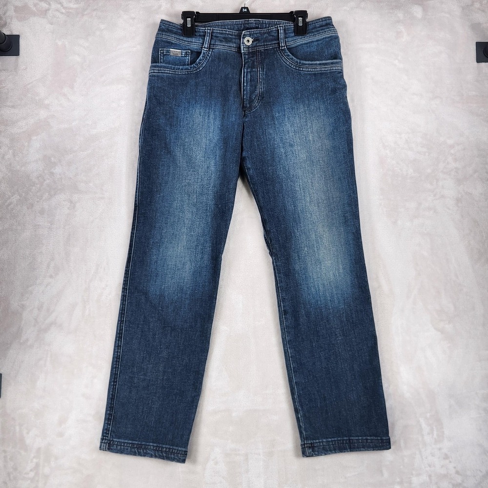 Kuhl Jeans Mens 34x30 Medium Wash Blue Relaxed Straight Stretch Denim 5200